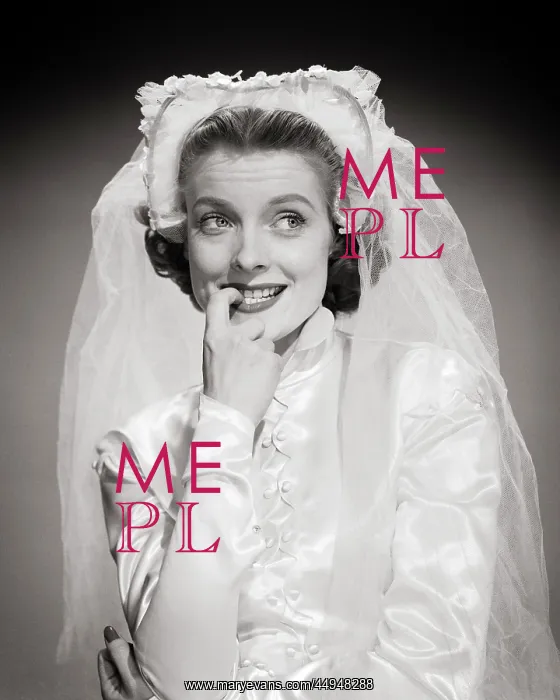 : Portrait of Bride with Coy Shy Modest Hesitant : Portrait of Bride with Coy Shy Modest Hesitant