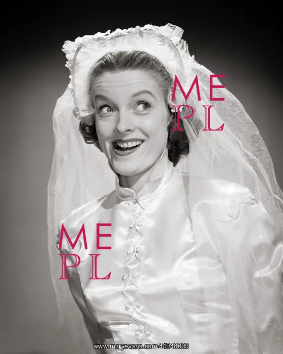 : Portrait of Bride with Wide-Eyed Smiling Eager : Portrait of Bride with Wide-Eyed Smiling Eager