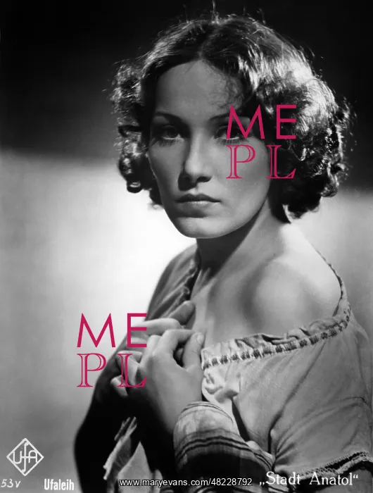: Portrait of Brigitte Horney, 1936 : Portrait of Brigitte Horney, 1936