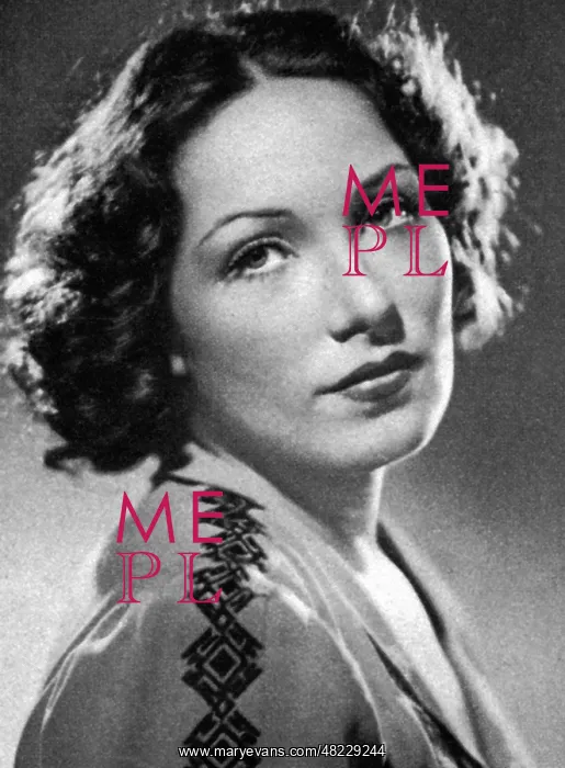 : Portrait of Brigitte Horney : Portrait of Brigitte Horney