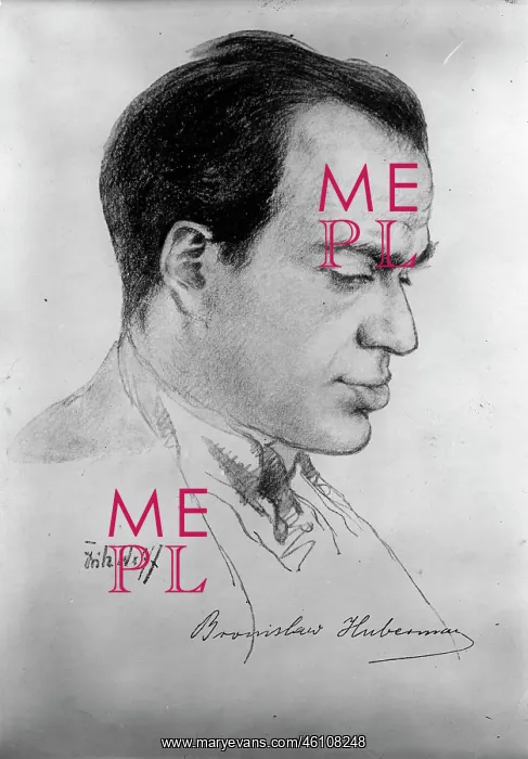: Portrait Bronislaw Huberman : Portrait Bronislaw Huberman