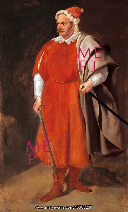: Portrait of the Buffoon Redbeard, by Velazquez : Portrait of the Buffoon Redbeard, by Velazquez