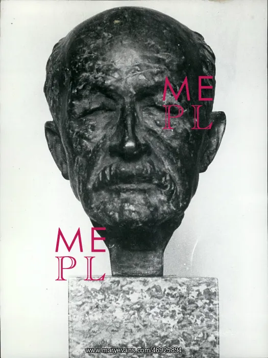 : Portrait bust of Max Planck, German physicist : Portrait bust of Max Planck, German physicist