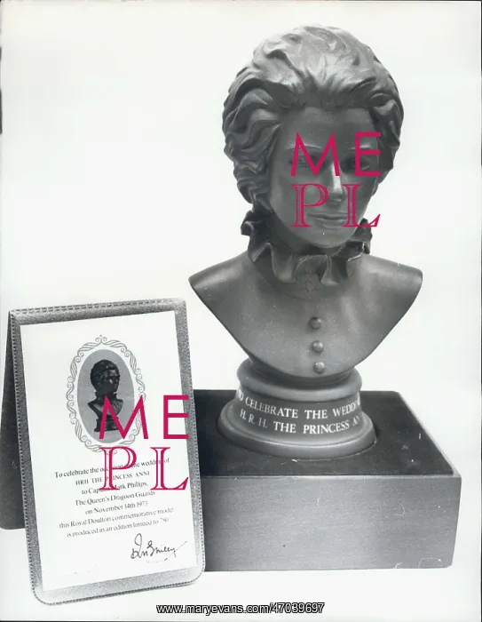 : Portrait bust of Princess Anne by Eric Griffith : Portrait bust of Princess Anne by Eric Griffith