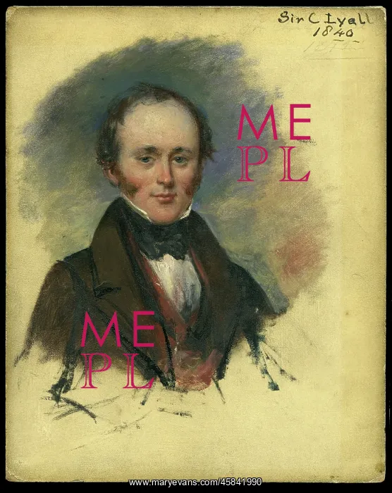 : Portrait of Charles Lyell (1797-1875) : Portrait of Charles Lyell (1797-1875)