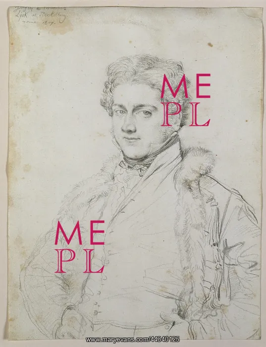  : Portrait of Charles Robert Cockerell, by Ingres