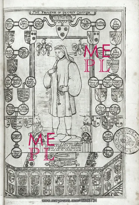 : Portrait of Chaucer : Portrait of Chaucer