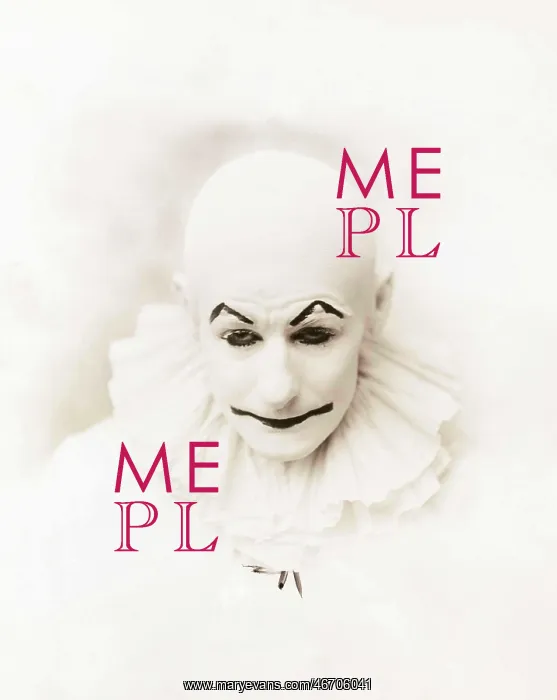 : Portrait of a clown : Portrait of a clown