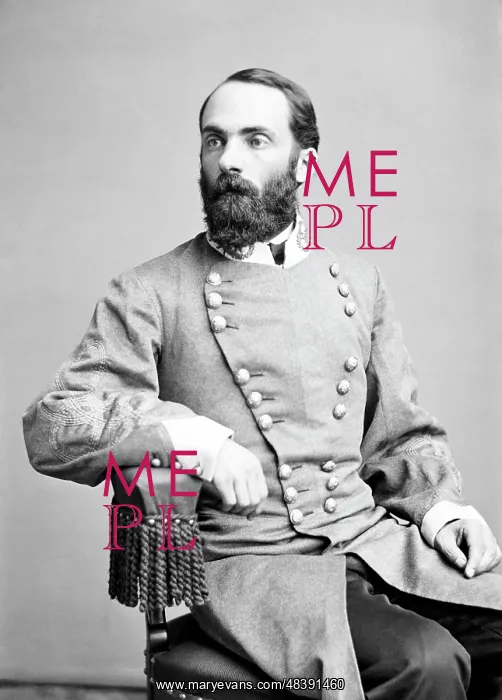 : Portrait of Confederate Major General Joseph Wheeler : Portrait of Confederate Major General Joseph Wheeler