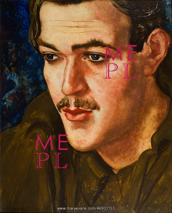  : Portrait of Cosmo Clark, by Eric Kennington, WW1