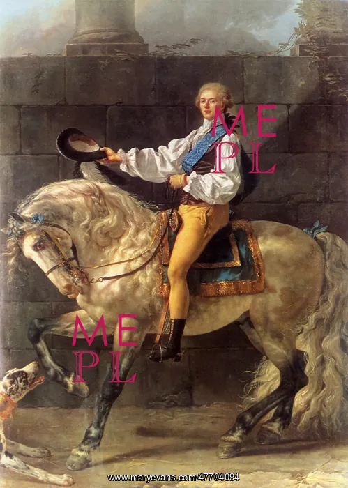 : Portrait of Count Stanislas Potocki, by Jacques-Louis David : Portrait of Count Stanislas Potocki, by Jacques-Louis David