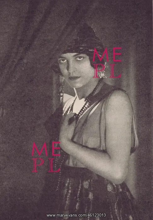 : Portrait of the dancer Dacia, London, 1921 : Portrait of the dancer Dacia, London, 1921