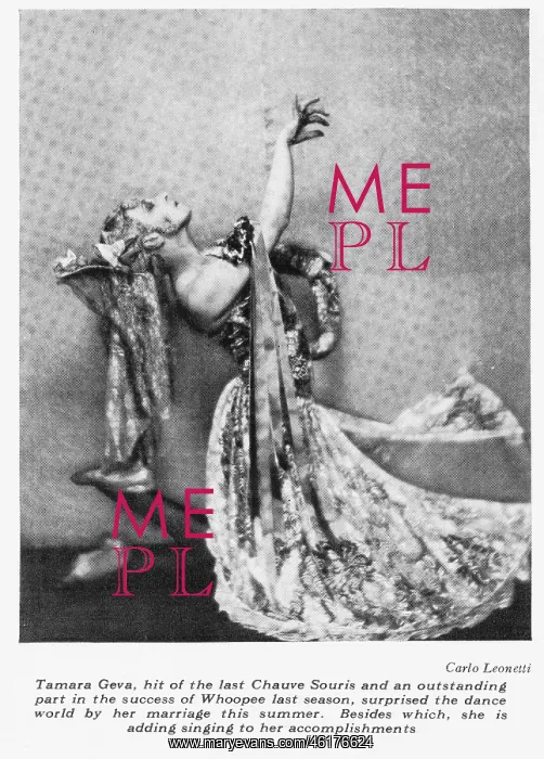 : A portrait of the dancer Tamara Geva, 1930 : A portrait of the dancer Tamara Geva, 1930