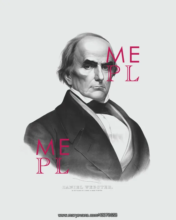 : Portrait of Daniel Webster, a renowned American statesman : Portrait of Daniel Webster, a renowned American statesman