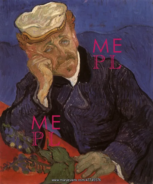 : Portrait of Doctor Gachet, by Van Gogh : Portrait of Doctor Gachet, by Van Gogh