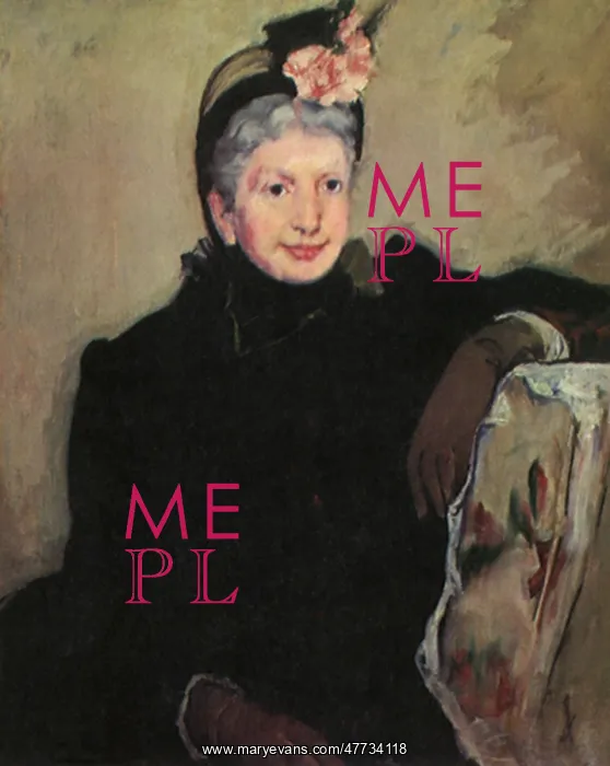  : Portrait of an Elderly Lady, by Cassatt