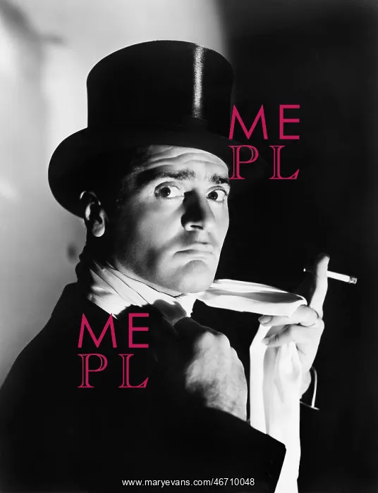  : Portrait of an elegant man in a top hat