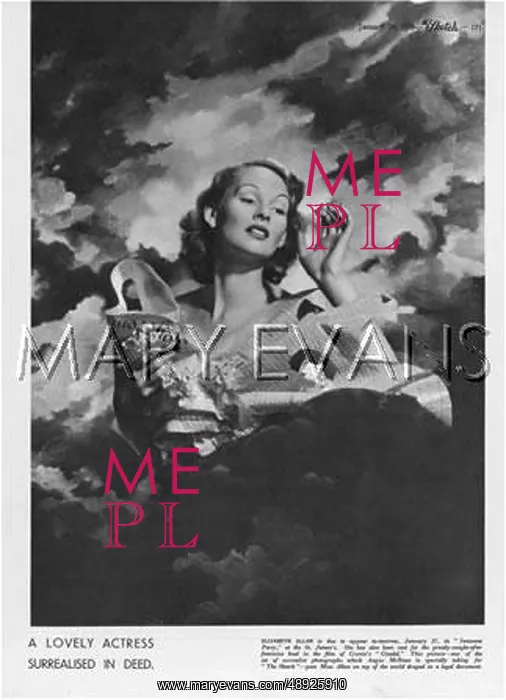 : A portrait of Elizabeth Allan by Angus McBean : A portrait of Elizabeth Allan by Angus McBean