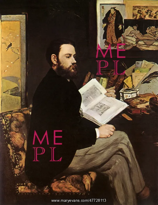  : Portrait of Emile Zola, by Manet