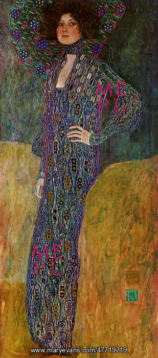  : Portrait of Emilie Floge, by Klimt