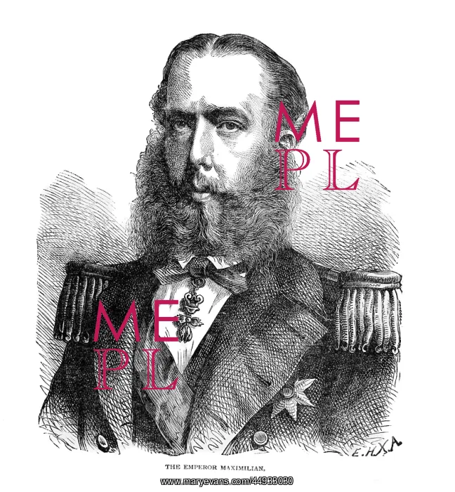: Portrait of the Emperor Maximillian of Mexico Looking at C : Portrait of the Emperor Maximillian of Mexico Looking at C