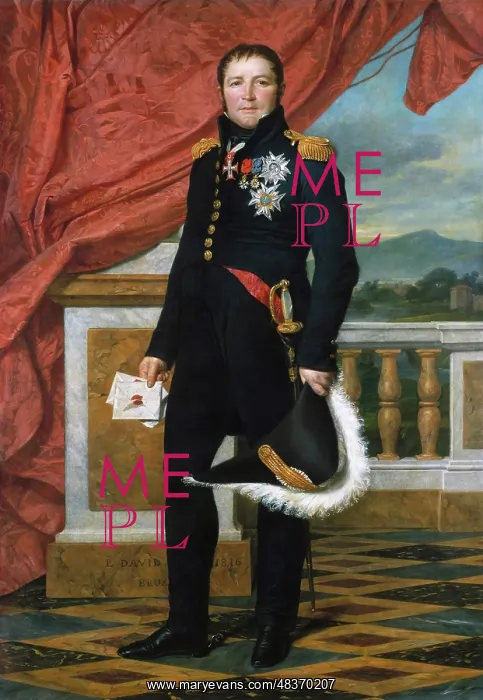 : Portrait of Etienne Maurice Gerard, by David : Portrait of Etienne Maurice Gerard, by David
