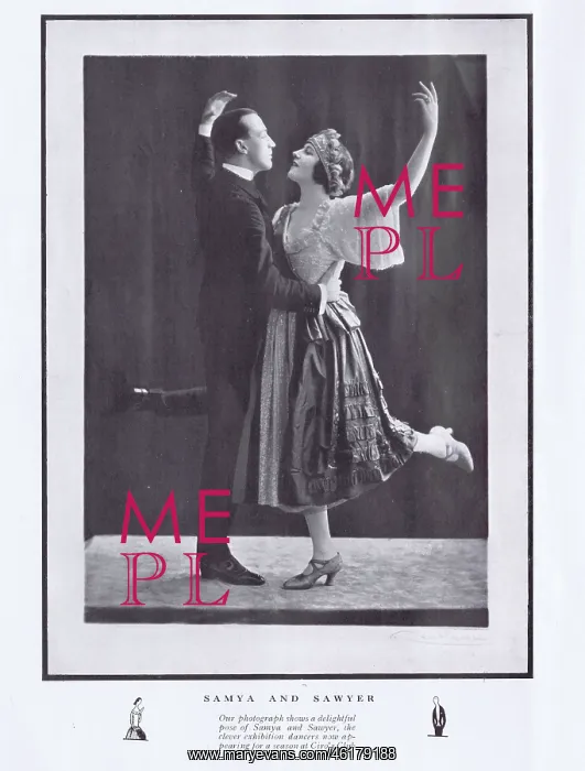 : Portrait of the exhibition dancer Samya & Sawyer, London, 19 : Portrait of the exhibition dancer Samya & Sawyer, London, 19
