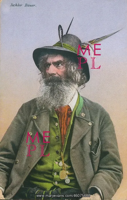 : Portrait of a farmer from Ischl : Portrait of a farmer from Ischl