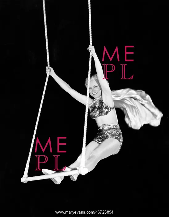 : Portrait of a female circus performer performing : Portrait of a female circus performer performing