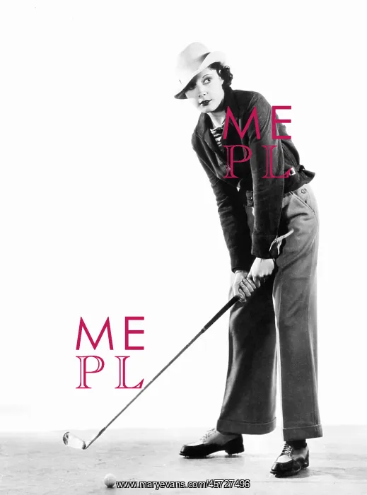: Portrait of a female golfer : Portrait of a female golfer