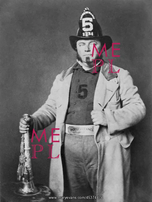 : Portrait of fireman from the Perseverance : Portrait of fireman from the Perseverance