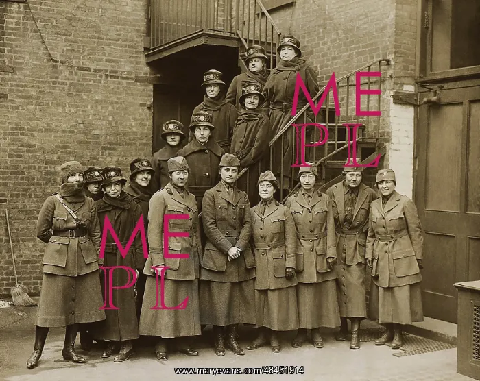 : Portrait of he first contingent of the Women's : Portrait of he first contingent of the Women's
