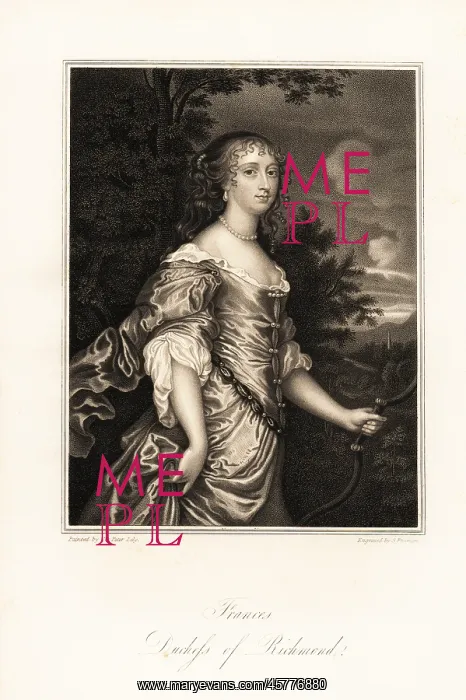 : Portrait of Frances Stuart, Duchess of Richmond, 1647-1702 : Portrait of Frances Stuart, Duchess of Richmond, 1647-1702