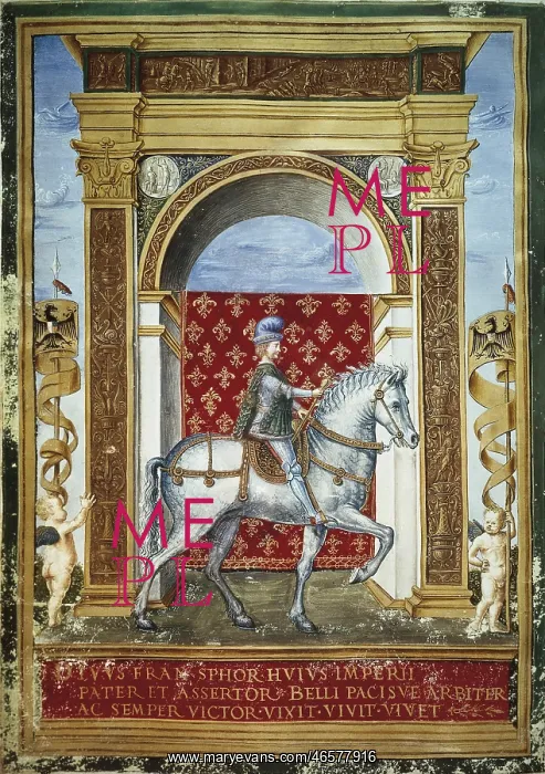 : Portrait of Francesco Sforza belonging to the : Portrait of Francesco Sforza belonging to the