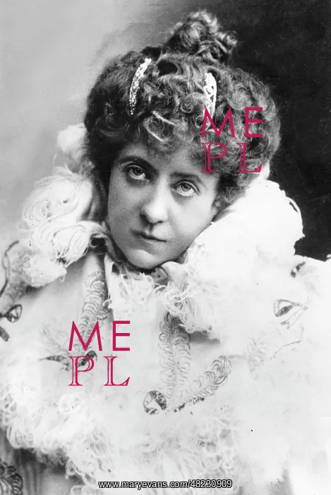 : Portrait of German actress Adele Sandrock, 1895 : Portrait of German actress Adele Sandrock, 1895