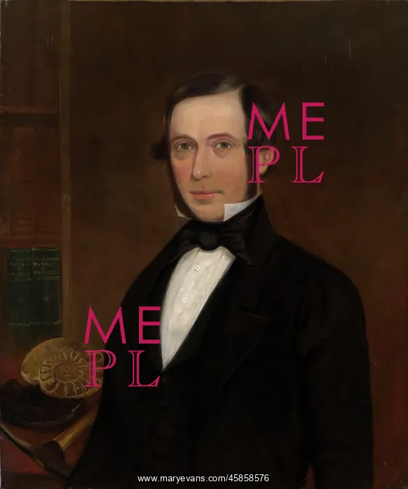 : Portrait of Gideon Algernon Mantell (1790-1852) : Portrait of Gideon Algernon Mantell (1790-1852)