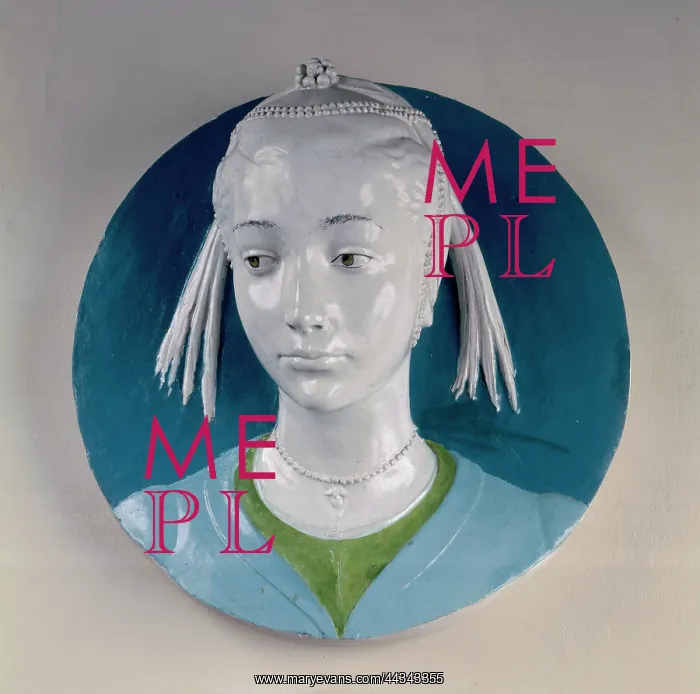 : Portrait of a girl, glazed : Portrait of a girl, glazed