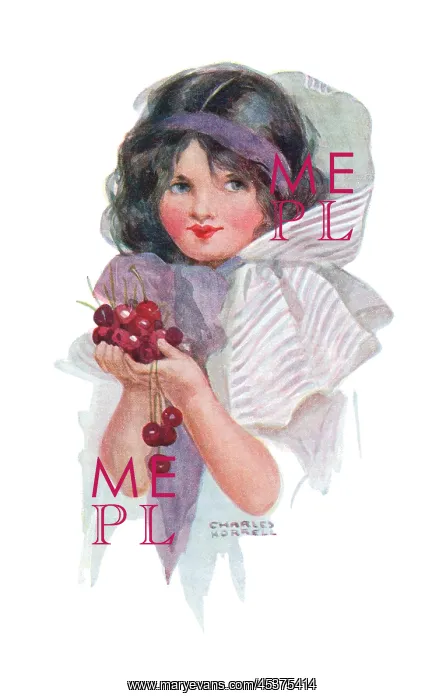 : Portrait of a girl with grapes : Portrait of a girl with grapes