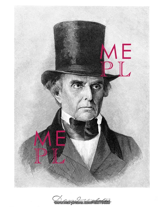 : Portrait of the Great Orator Daniel Webster Wearing : Portrait of the Great Orator Daniel Webster Wearing