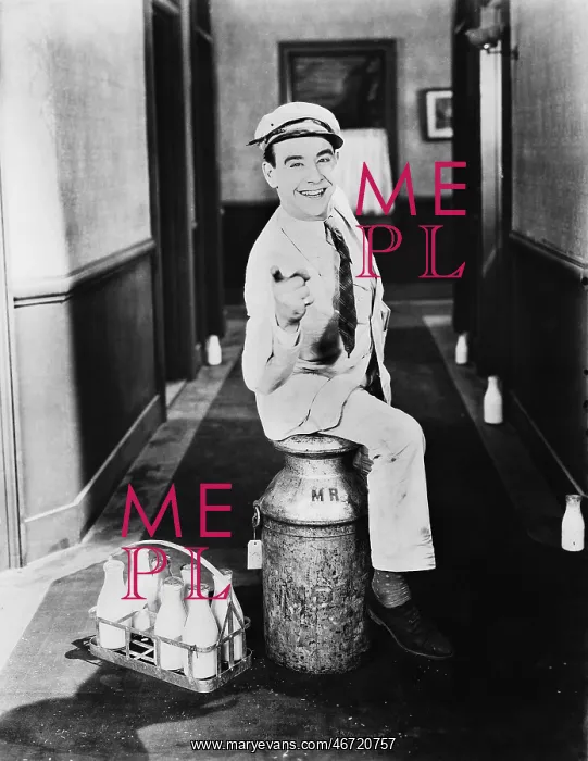  : Portrait of happy milkman