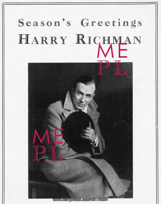  : Portrait of Harry Richman, 1931