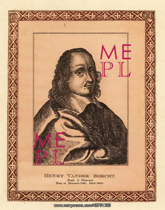 : Portrait of Hendrik van der Borcht, painter, draughtsman : Portrait of Hendrik van der Borcht, painter, draughtsman