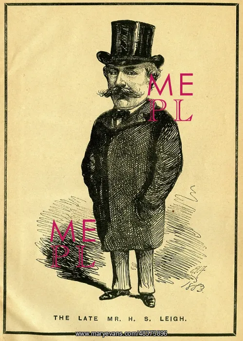 : Portrait of Henry Sambrooke Leigh, author and playwright : Portrait of Henry Sambrooke Leigh, author and playwright