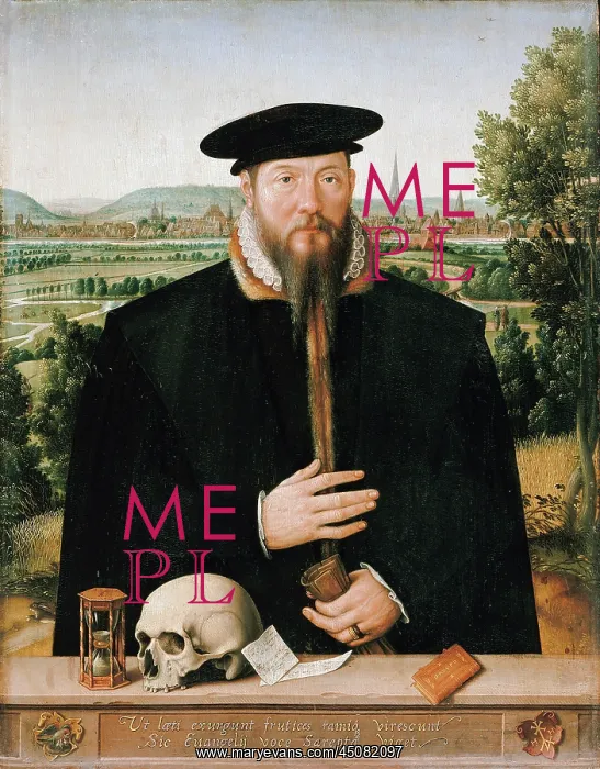 : Portrait of Hermann Huddaeus by Ludger Tom Ring : Portrait of Hermann Huddaeus by Ludger Tom Ring