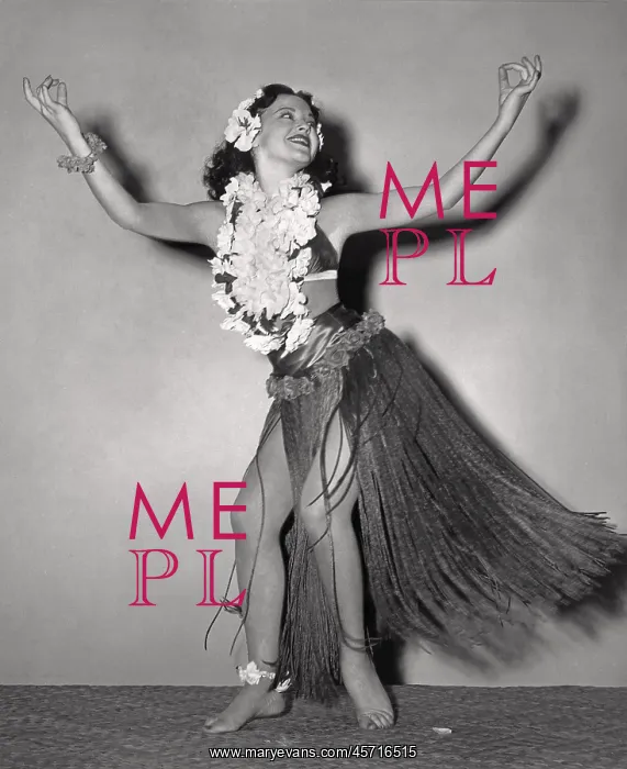  : Portrait of a hula dancer