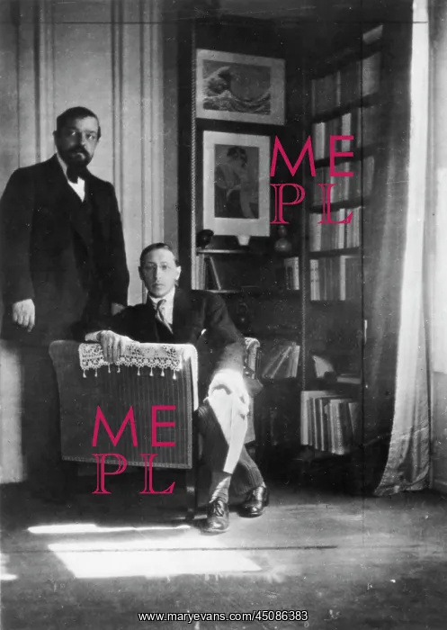 : Portrait of Igor Stravinsky and Claude Debussy : Portrait of Igor Stravinsky and Claude Debussy