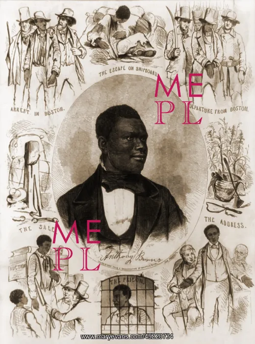 : Portrait and illustrations of fugitive slave ? : Portrait and illustrations of fugitive slave ?