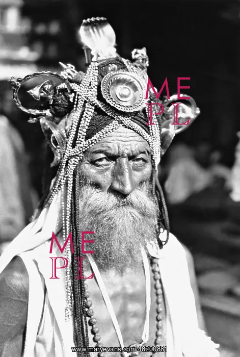 : Portrait of an Indian beggar, 1936 : Portrait of an Indian beggar, 1936