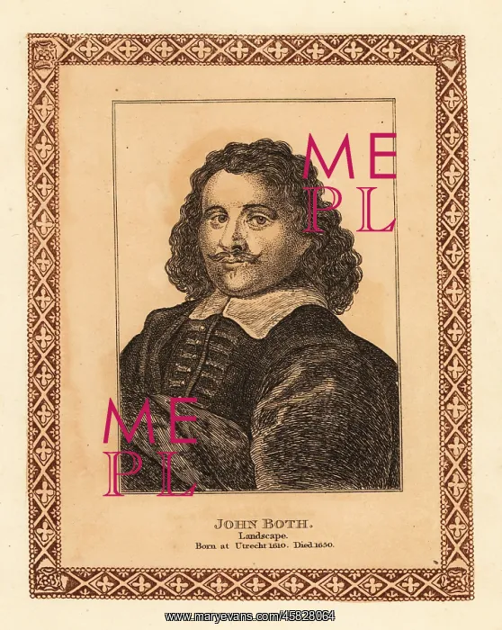 : Portrait of Jan Dirksz Both, Dutch landscape painter : Portrait of Jan Dirksz Both, Dutch landscape painter