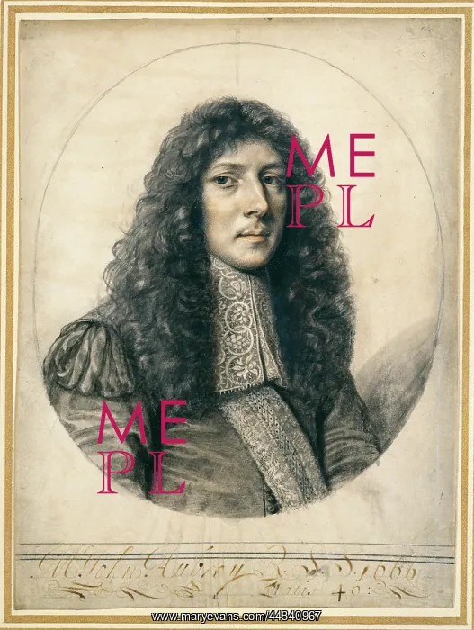 : Portrait of John Aubrey : Portrait of John Aubrey